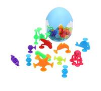SPYMINNPOO Jouet de Bain à la Ventouse, Jouets de Salle de Bain en Plastique Toys Baignoires de Baignoire Douche Animaux Puzzles pour Les Tout-Petits