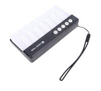 SPYMINNPOO Jouet de Clavier de Piano, Jouet Musical Interactif Lumineux, Clavier électronique Portable alimenté par Batterie pour Les Tout-Petits de 3 à 8 Ans (Black)