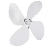 SPYMINNPOO Lame de Ventilateur de Poêle Efficace à 4 Pales de Remplacement pour Accessoires de Poêle Domestique, Lame de Ventilateur D'appareil électrique à Faible Bruit pour Cheminée, Taille 7,1"