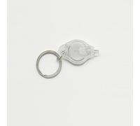 SPYMINNPOO Lampe de Poche Porte-clés, Lampe Porte-clés UV Compacte en PP avec Batterie CR2016 pour l'inspection des Hôtels et le Contrôle de sécurité (WHITE)