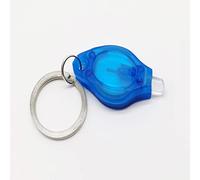 SPYMINNPOO Lampe de Poche Porte-clés, Lampe Porte-clés UV Compacte en PP avec Batterie CR2016 pour l'inspection des Hôtels et le Contrôle de sécurité (BLUE)