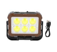 SPYMINNPOO Lampe de Travail Rechargeable, Projecteur LED Solaire avec Base Magnétique et Affichage Numérique pour Réparation D'urgence en Camping