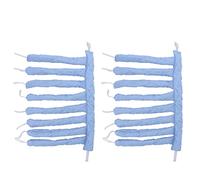 SPYMINNPOO Lot de 2 bigoudis sans chaleur pour cheveux - Utilisation sûre - Convient à tous les types (bleu)