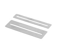 SPYMINNPOO Lot de 2 Protège-touches de Guitare en Métal Robuste Antirouille pour le Ponçage et le Polissage, avec Design Léger et Portable pour L'entretien des Basses de Guitare