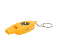 SPYMINNPOO Loupe de Sifflet de Thermomètre de Boussole 4 en 1, Petite Taille Légère pour Le Camping en Plein Air Randonnée Escalade, avec Matériau ABS