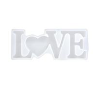 SPYMINNPOO LOVE Moule en Silicone Transparent Facile à Démouler, Artisanat de Décoration pour les Amateurs D'artisanat 3,1 X 7,9 X 0,8 Pouces pour Améliorer L'imagination et les Capacités de L'enfant