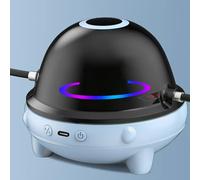SPYMINNPOO Machine de Corde à Sauter, équipement de Saut électrique Intelligent Automatique de Musique LED pour L'intérieur Extérieur (Bleu)
