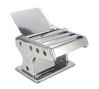 SPYMINNPOO Machine Manuelle à Rouler la Pâte en Acier Inoxydable, pour Pâtes à épaisseur Réglable, Fabrication de Pâtes Essentielles à la Maison pour les Amateurs de Nouilles (SILVER)