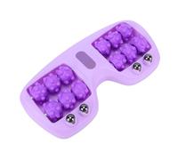 SPYMINNPOO Masseur de Pieds Rouleau Plantaire Outil de Réflexologie Portable D'acupression à Double Pied pour la Maison et le Bureau (PURPLE)