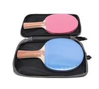 SPYMINNPOO Matériel Premium, Sensation Confortable, Excellente Table de Tennis de Table de Performance avec Un Boîtier de Rangement Rose et Bleu, Les Niveaux de Compétence pour Les Matchs