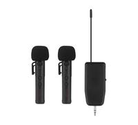 SPYMINNPOO Microphone 2.4G, Microphones de Réduction du Bruit Micro à Col Portable pour l'enseignement du karaoké, Diffusion en Direct en Plein Air (2 Microphone avec 1 récepteur)