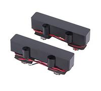 SPYMINNPOO Micros pour Guitare Basse, Ensemble de Micros Scellés à 4 Cordes Silencieux, Accessoire Noir Durable Idéal pour le Remplacement des Basses électriques (94mm+94mm)