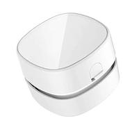 SPYMINNPOO Mini Balayeuse de Poussière de Table, Aspirateur de Miettes sans Fil, Longue Durée D'exécution pour Le Travail à Domicile et en Voiture, Blanc