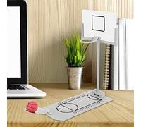 SPYMINNPOO Mini Panier de Basket-Ball, Jouet Compact et Léger, Jeu de société Pliable pour Les Amateurs de Basket-Ball, Décoration de Bureau pour Le Bureau ou la Maison, Métal et Caoutchouc 20,3 X