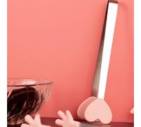 SPYMINNPOO Mini Pinces en Silicone, Pinces Alimentaires Durables pour la Cuisson de Fruits en Forme de Glaçons pour Enfants, Petites en Acier Inoxydable pour Servir des Apéritifs, Cadeaux (Forme de