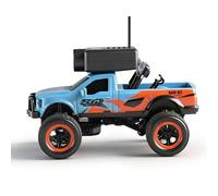 SPYMINNPOO Mini Voiture RC 1:64, Véhicule Tout-Terrain télécommandé 2.4G 4WD FPV avec Caméra HD, Gyroscope, Lumières LED, pour Enfants et Adultes (Blue)