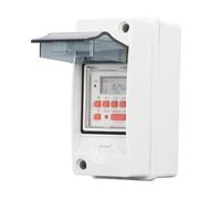 SPYMINNPOO Minuterie Programmable sur 7 Jours avec 28 Programmes Marche/arrêt, Minuterie Numérique Extérieure étanche pour Pompes de Piscine, Chauffage, Lumières, AC85-265 V, Large Plage de