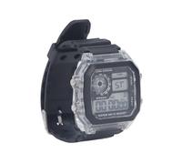 SPYMINNPOO Montre de Sport électronique Multifonctionnelle, Alarme Lumineuse, Synchronisation 12 24 Heures, étanche pour Hommes, Caoutchouc ABS Plastique Acier Inoxydable (Transparent)