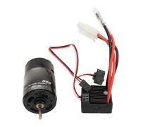 SPYMINNPOO Moteur brossé ESC Combo Moteur brossé 550 Haute Performance avec ESC 60 A pour Camion Tracteur Drag Head 1/14 Voiture d'escalade Hors Route, Modification DIY (21T)