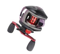 SPYMINNPOO Moulinet de Pêche Baitcasting, Rapport de Démultiplication 8.1:1, Système de Freinage Magnétique à 12 Niveaux, Frein de 8 Kg, avec Anneau de Guidage en Céramique
