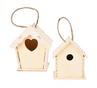 SPYMINNPOO Nichoir à Oiseaux en Bois Créatif à Monter Soi-même, Facile à Construire pour Les Enfants, Arts et Artisanat, avec Peinture et Stylos pour la Décoration de la Maison
