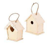 SPYMINNPOO Nichoir à Oiseaux en Bois Créatif à Monter Soi-même, Facile à Construire pour Les Enfants, Arts et Artisanat, avec Peinture et Stylos pour la Décoration de la Maison