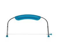 SPYMINNPOO Niveleur de Gâteau Réglable en Acier Inoxydable, Outil de Précis de Gâteau avec Poignée pour Boulangers à Domicile, Taille 13,58x6,3 Pouces (【29449】 Découpe de bleu)