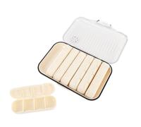SPYMINNPOO Organisateur Hebdomadaire de Médicaments 7 Jours, Récipient de Voyage Portable avec Joint sécurisé pour Vitamines, Suppléments d'huile de Poisson, Doses du Matin, du Soir, 7,1 X 5,1 X,6