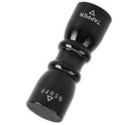 SPYMINNPOO Outil de Pointe de Queue de Billard 3 en 1, Taraud de Façonnage de Pointe de Bâton de Piscine en Acier Inoxydable avec Aérateur, pour Réparer et Entretenir Les Queues de Billard (Black)