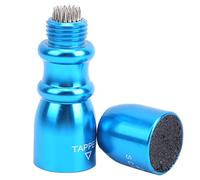 SPYMINNPOO Outil de Pointe de Queue de Billard 3 en 1, Taraud de Façonnage de Pointe de Bâton de Piscine en Acier Inoxydable avec Aérateur, pour Réparer et Entretenir Les Queues de Billard (Blue)