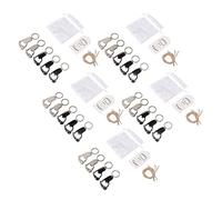 SPYMINNPOO Ouvre-bouteille Porte-clés Empreinte de bébé pour Décorations de Fête Prénatale, 24 Ensembles de Cadeaux de Fête Prénatale avec Sacs en Organza et étiquettes de Remerciement