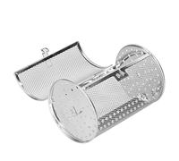 SPYMINNPOO Panier à Friteuse en Acier Inoxydable, Outil de Cuisson Rotatif pour Four électrique de Cuisine 4,7x4,7x7,1 Pouces, Ustensiles de Cuisine et Ustensiles de pour Friteuse ou Four électrique