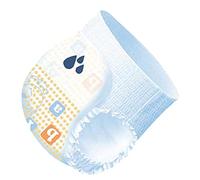 SPYMINNPOO Pantalon de Bain Jetable pour bébé, Absorbant, Résistant à L'expansion, Imperméable, Respirant, Tissu Non tissé Bleu (L 13,2 à 24,3 lb)