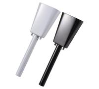 SPYMINNPOO Paquet de 2 Aides éducatives en Cloche de Vache avec pour les Jeunes étudiants les Bases du Rythme Générateurs de Bruit D'ambiance Festive pour les Mariages, Noir + Blanc (25x7,7x4,3cm)