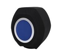 SPYMINNPOO Pare-brise de Microphone, Portable Professionnel, Réduction du Bruit Acoustique, Protection D'isolation de Microphone, Filtre Anti-pop pour Condensateur Dynamique (Filet Bleu)