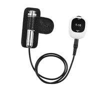 SPYMINNPOO Patch de Bande D'adsorption pour Micro de Guitare Acoustique, pour Mandoline, Banjo Pipa, Capteur de Son Transparent pour ukulélé Erhu Guzheng, Noir/blanc, Bouton de Commande Inclus