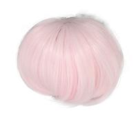 SPYMINNPOO Perruque Courte et Droite pour Poupée, Beaux Cheveux Courts avec Frange pour Poupées 1/6 de 6,1 à,7 Pouces, Simulation de Cuir Chevelu pour Poupées DIY, Matériau en Soie Haute