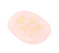 SPYMINNPOO Pierre D'inquiétude pour le Pouce, un Jour à la Fois, Pierre d'anxiété Inspirante pour la Confiance, Cadeau pour les Femmes Fortes, les Mamans - (cristal rose)