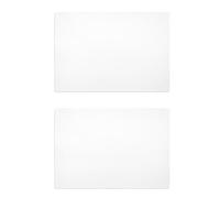 SPYMINNPOO Planche à Découper en Acrylique avec Coussinet Antidérapant, Planche à Découper Transparente et Durable pour Cuisine, Magasin de Camping, 2 Pièces 12,6 X 8,9 Pouces pour Restaurant à