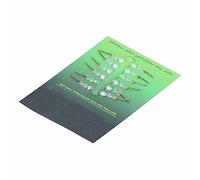 SPYMINNPOO Pointe D'appât Haute Performance, Broche de Leurre avec Anneau en Silicone, Adaptée à la Plupart des Appâts, Accessoires de Pêche Durables, 12 Pièces (10mm)