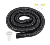 SPYMINNPOO Pompe de Cale, Kit de Plomberie de Pompe de Cale Marine Automatique de 1-1/8 Pouces avec Colliers de Serrage en Acier Inoxydable pour Tuyau Noir de 6,56 Pieds pour Système de