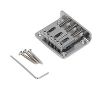SPYMINNPOO Pont Rigide pour Guitare à 3 Cordes, Selles Réglables pour un Réglage Précis, Compatible avec les Guitares électriques Cigar Box, Construction en Métal pour Plus de durabilité