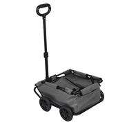SPYMINNPOO Porte-animaux Pitre Cart Pet Carrier Pandon Poids et Facile à Gérer le Tissu Oxford Durable et Facile à Nettoyer en 3 étapes Conception de Pliage avec Cabine en V pour les Courses de (GREY)