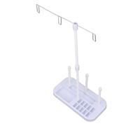 SPYMINNPOO Porte-fil en Plastique et Acier Inoxydable, Conception Facile à Suspendre, Grande capacité, Compatible avec la Plupart des Machines à Coudre Domestiques