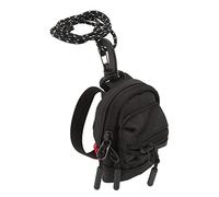 SPYMINNPOO Portefeuille avec Lanière de Cou en Tissu Oxford Léger et Durable, Mini Pochette pour Pièces de Monnaie, Cartes d'identité, Clés, Rouges à Lèvres pour Un Usage décontracté, Noir