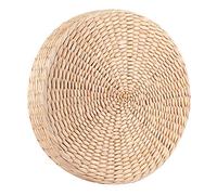 SPYMINNPOO Pouf de Coussin de Sièges Ronds épais pour la Cérémonie du thé de Yoga Zen, Matériau de Quenouille Fait à la Main pour la Décoration de Tatami 11,8x11,8x2,0 Pouces