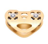 SPYMINNPOO Poulie de Tyrolienne 30 KN, Kit de Chariot Double Tandem en Acier Inoxydable en Alliage D'aluminium avec Roulements Scellés, pour le Sauvetage, L'escalade, le Transport de