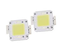 SPYMINNPOO Puce D'éclairage LED COB Haute Puissance 100 W 9 600 Lm 6 000 K pour éclairage LED 32 à 36 V, Adaptée aux éclairages de Scène, Lampadaires, 2 X 2,0 X 1,8 0, Pouces