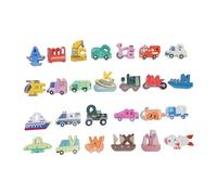 SPYMINNPOO Puzzle ABC en Bois pour Les Tout-Petits, 3D Traffic Alphabet PEP Puzzle Matching Game, éducation des Jouets