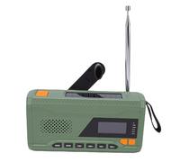 SPYMINNPOO Radio d'urgence, énergie Solaire à Manivelle avec Radio Dab FM, Streaming Bluetooth sans Fil, Batterie 4500 MAh, Lampe de Poche LED, Chargeur USB, pour Camping en Plein Air,